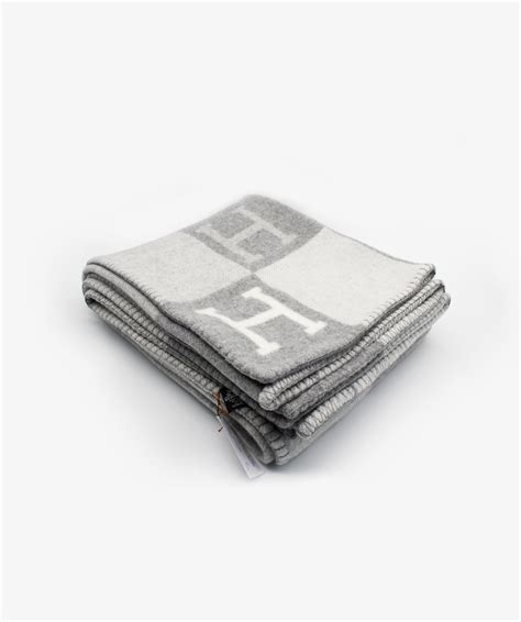 hermes avalon blanket grey|hermes throw blanket etsy.